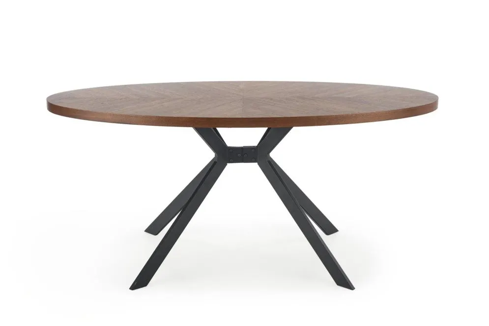 Stół LOCARNO 170x90 orzech/czarny owalny firmy Halmar | MIRAT. styl LOFT