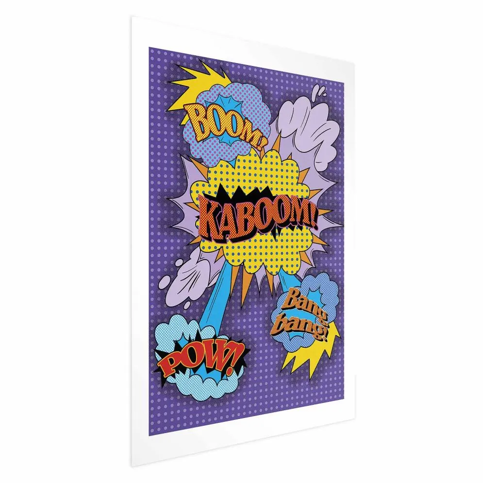 Plakat Kaboom 40x60 cm bez ramy z marginesem | MIRAT.