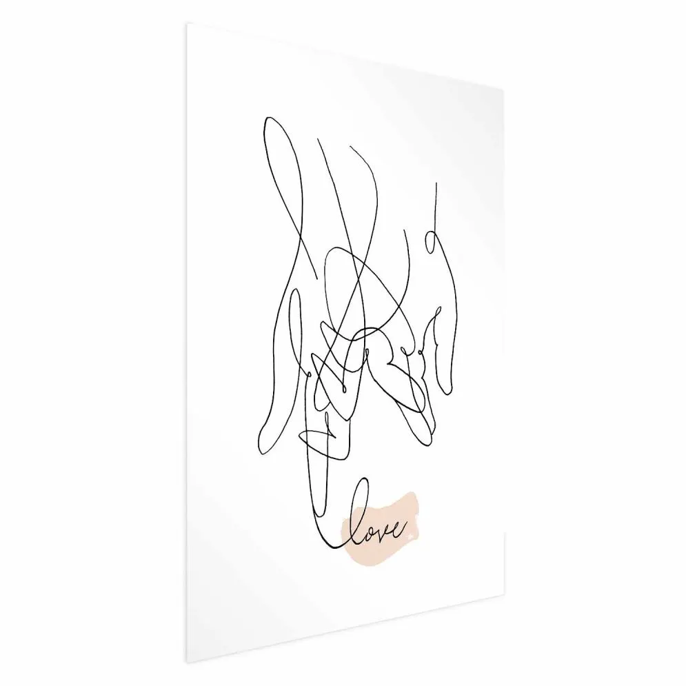 Plakat Splątane uczucie 60x90 cm bez ramy z marginesem | MIRAT.