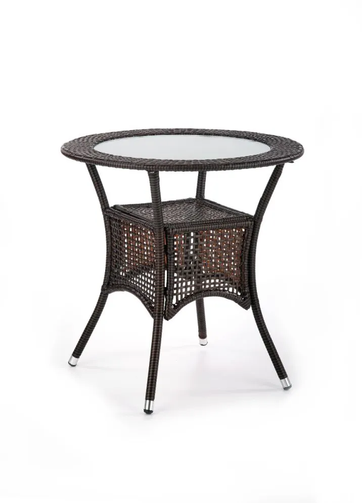 Stół MIDAS brązowy szklany do ogrodu | MIRAT.