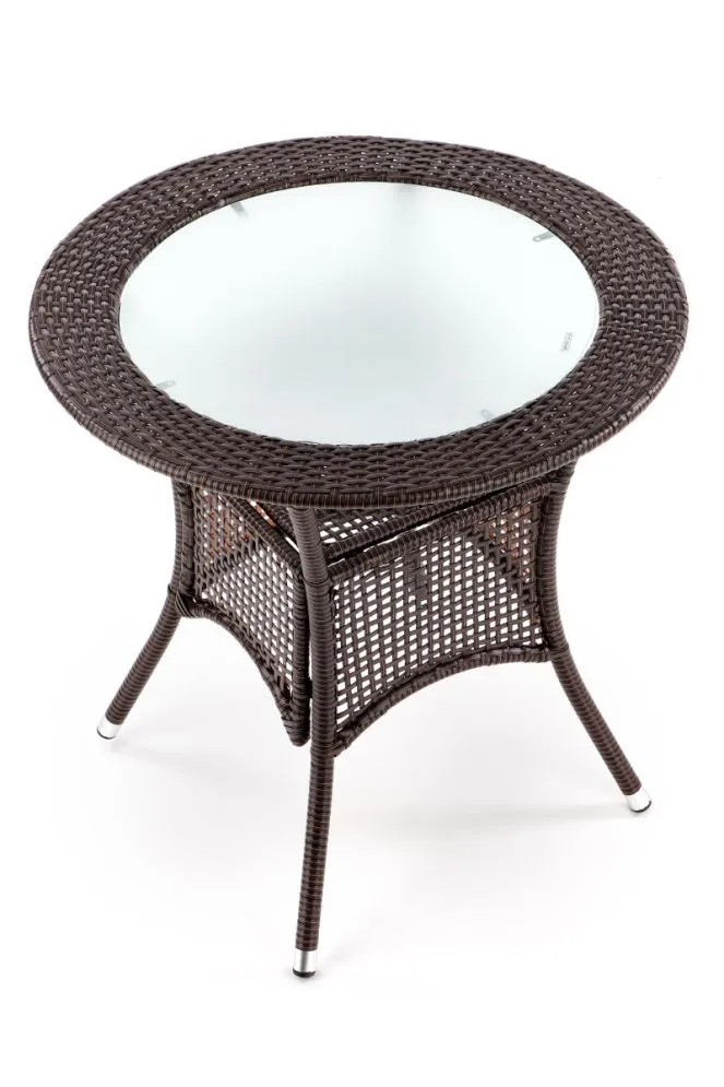 Stół MIDAS brązowy szklany do ogrodu | MIRAT.