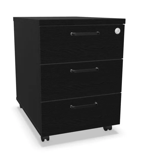 Kontenerek biurowy EASY SPACE MOB czarny grafitowy mobilny I sklep meblowy MIRAT.