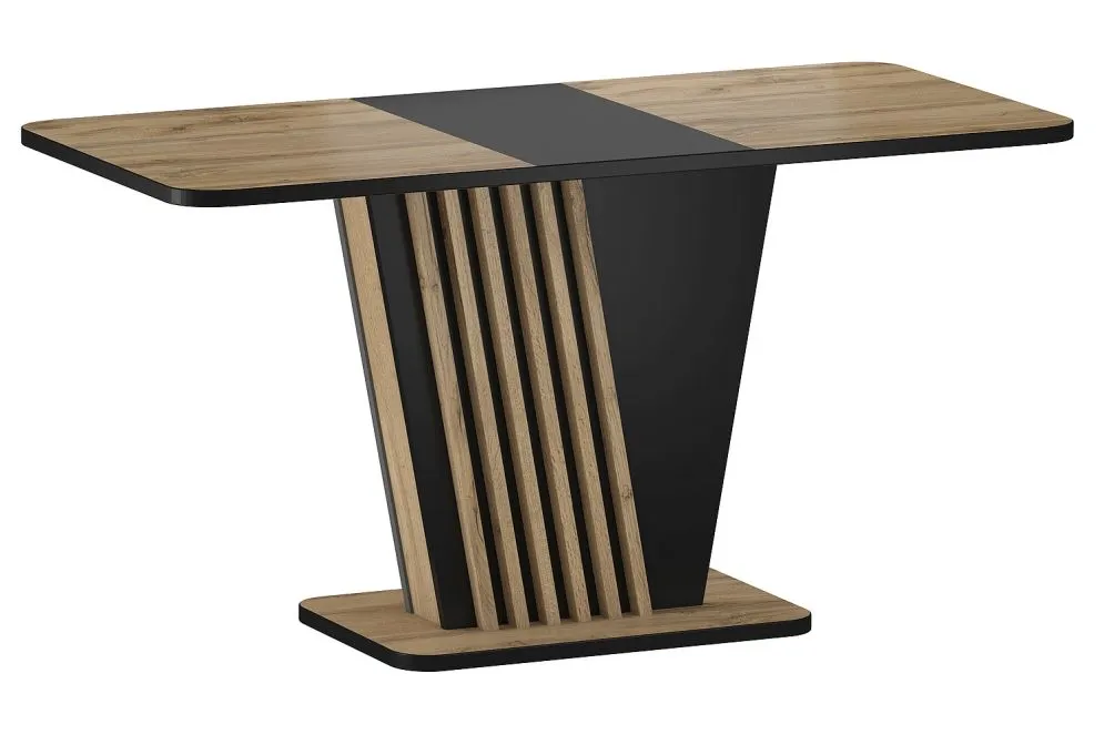 Stół rozkładany NEVIO 125(170)x75 dąb artisan/czarny do jadalni I sklep meblowy MIRAT. styl LOFT