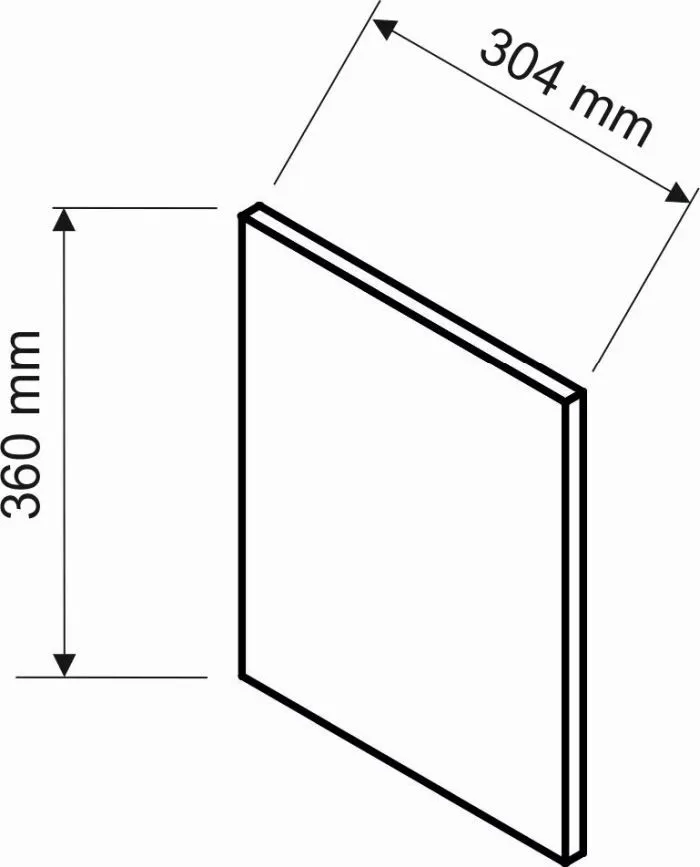 Panel boczny ADELE 36x30,4 szary I sklep meblowy MIRAT.