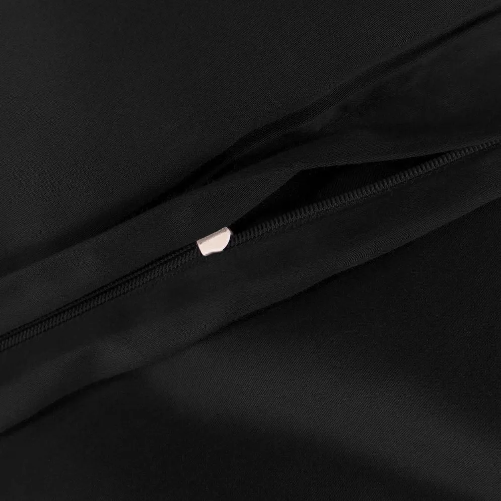 Komplet pościeli satyna bawełniana czarny 04000966/140x200+1posz.70x80 | MIRAT.