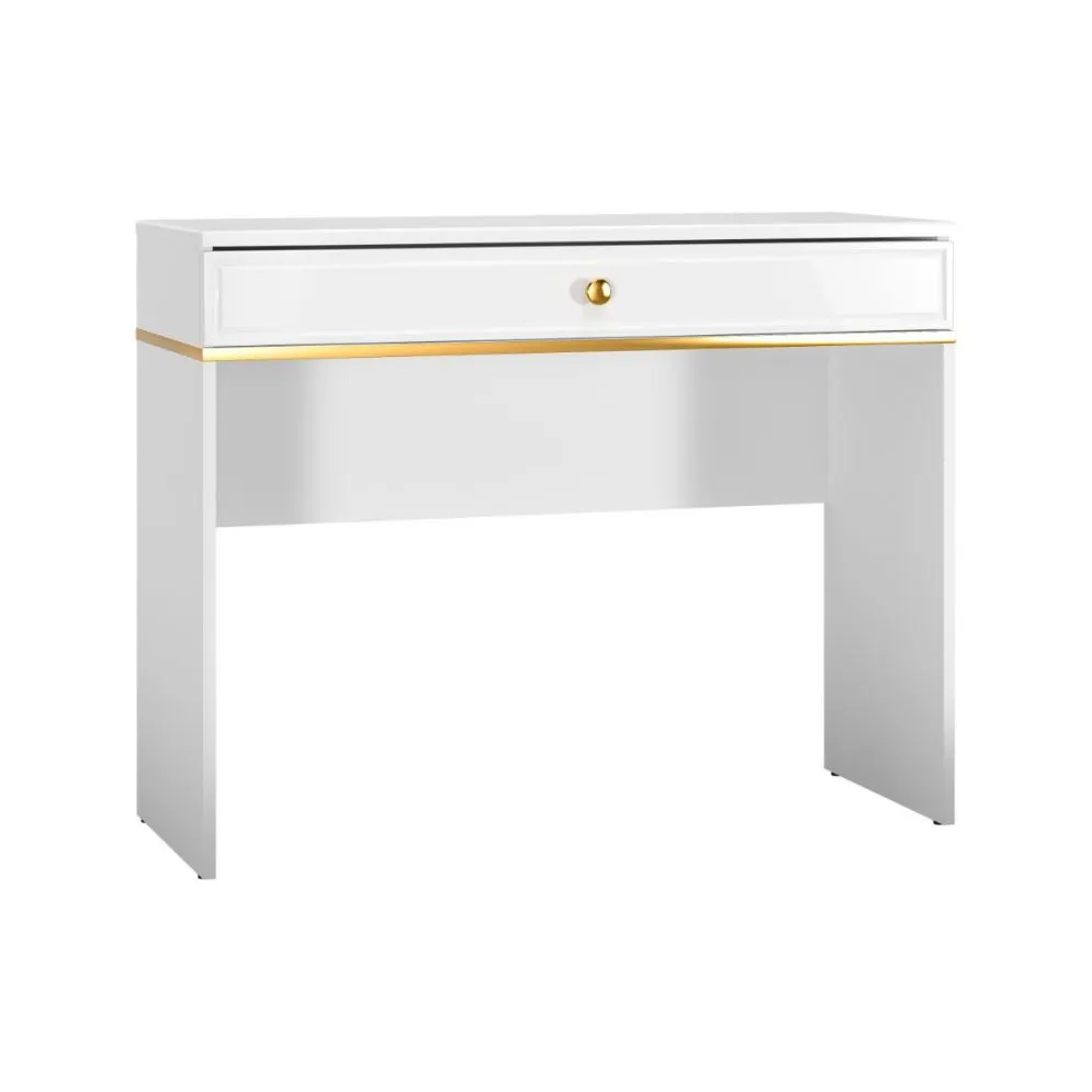 Toaletka GALENA biały połysk z szufladą do sypialni I sklep meblowy MIRAT. styl GLAMOUR kolekcja GALENA