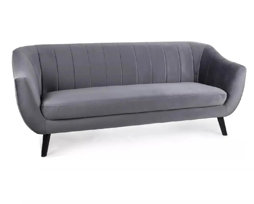 Sofa ELITE 3 VELVET szara I sklep meblowy MIRAT.