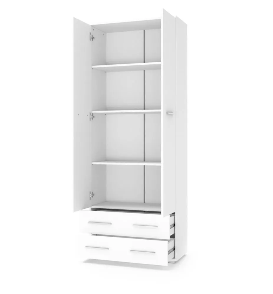 Regał zamykany LIMA REG-2 dąb sonoma z szufladami I sklep meblowy MIRAT. styl SKANDYNAWSKI kolekcja LIMA