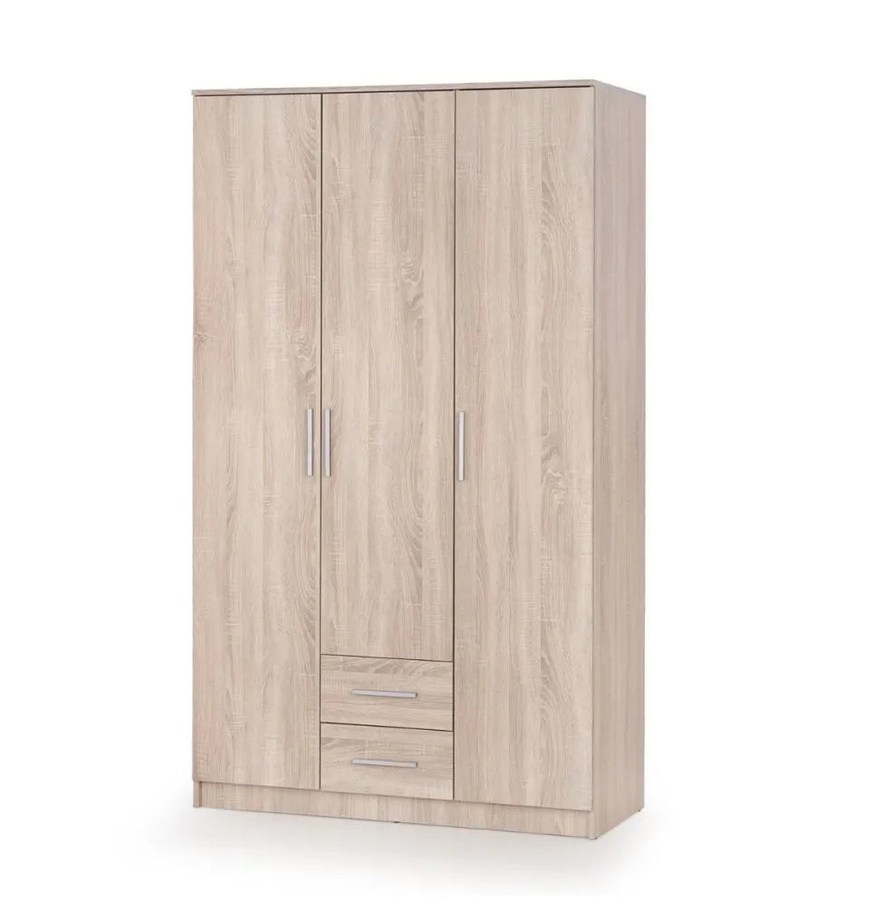 Szafa trzydrzwiowa LIMA S-3 120cm dąb sonoma z szufladami I sklep meblowy MIRAT. styl SKANDYNAWSKI kolekcja LIMA