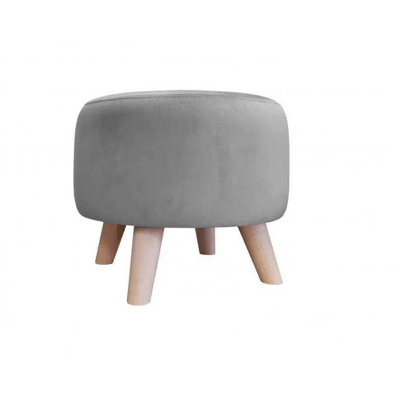 Pufa POLA MG17 szara/buk niska I sklep meblowy MIRAT. styl SKANDYNAWSKI