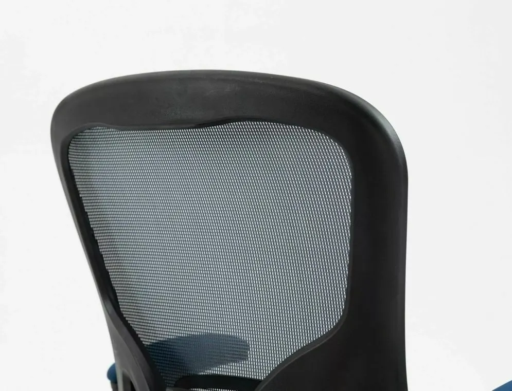 Fotel biurowy Q-333 szary/niebieski z kółkami do paneli i płytek I sklep meblowy MIRAT.