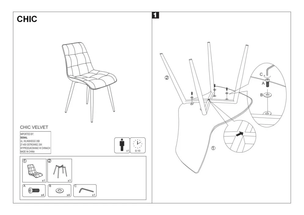 Krzesło CHIC VELVET zielone aksamitne z przeszyciami | MIRAT. w stylu LOFT, VINTAGE kolekcja