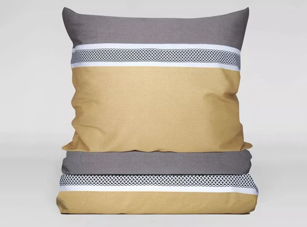 Pościel Satynowa AMBER 160X200 żółta bawełniana I sklep meblowy MIRAT.