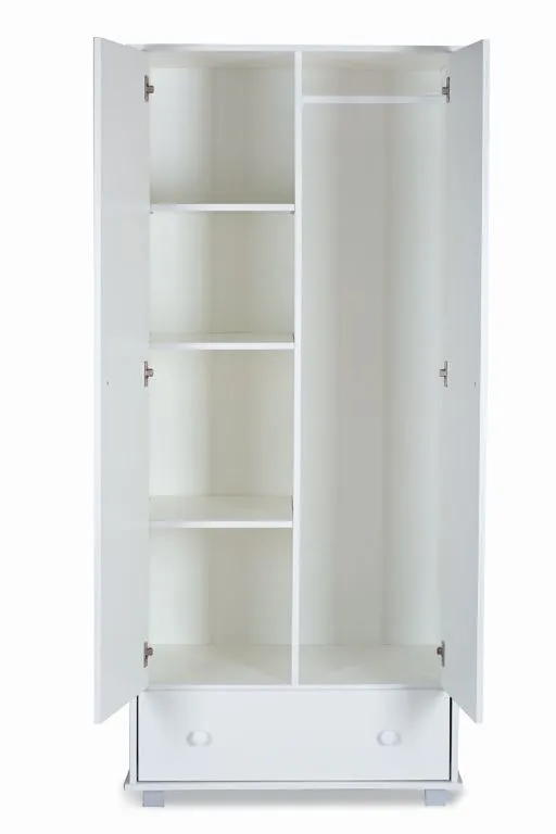 Szafa SAFARI ŻYRAFKA biała dwudrzwiowa I sklep meblowy MIRAT. styl SKANDYNAWSKI kolekcja SAFARI ŻYRAFKA