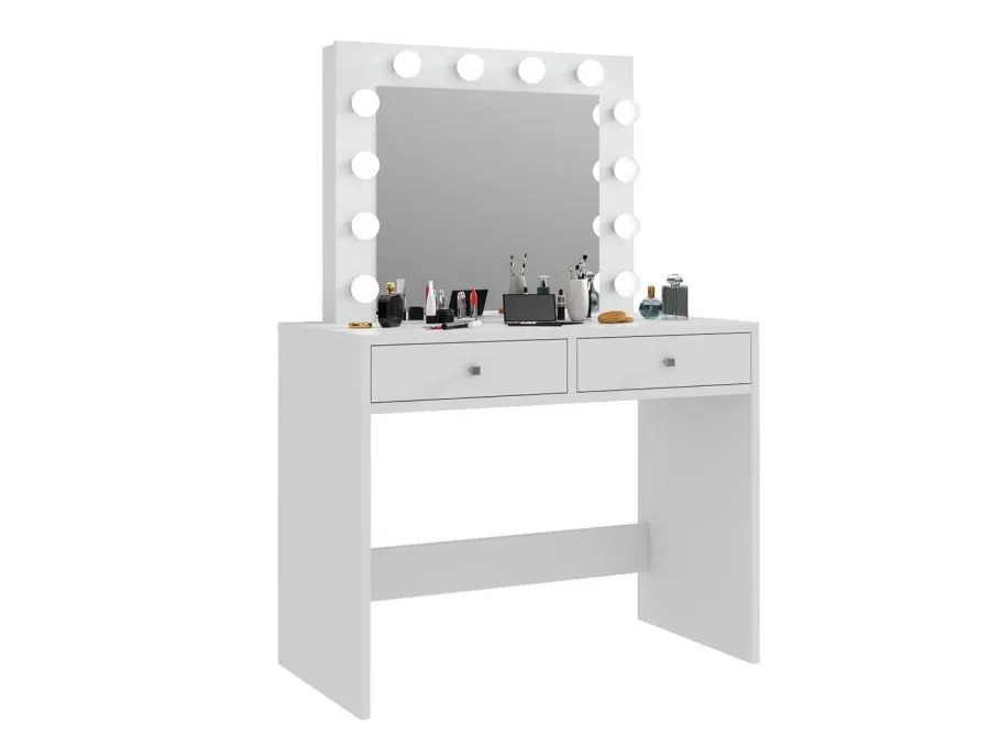 Toaletka PATRICIA 4 biały mat z szufladami do sypialni | MIRAT. w stylu  kolekcja