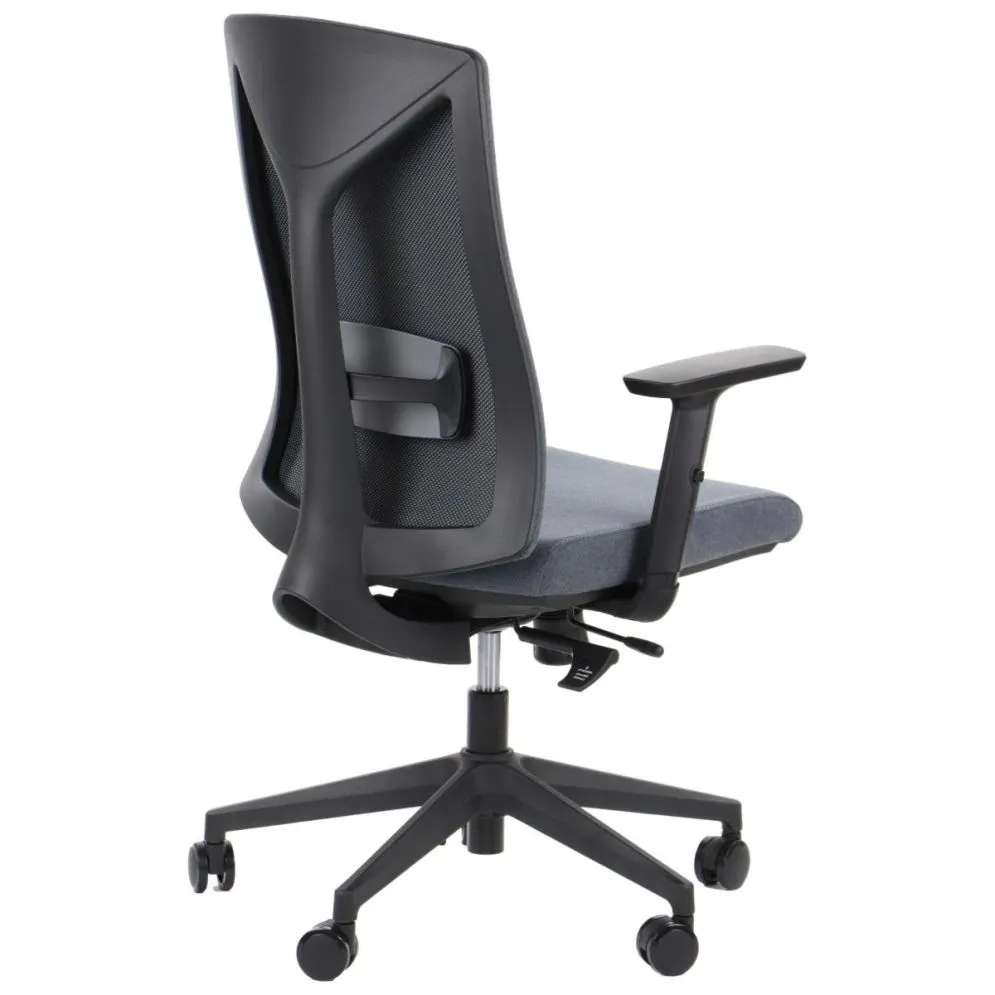 Fotel biurowy TONO grafitowy do komputera I sklep meblowy MIRAT.