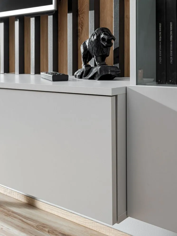 Meblościanka VERTI artrisan/perla gray nowoczesna I sklep meblowy MIRAT.