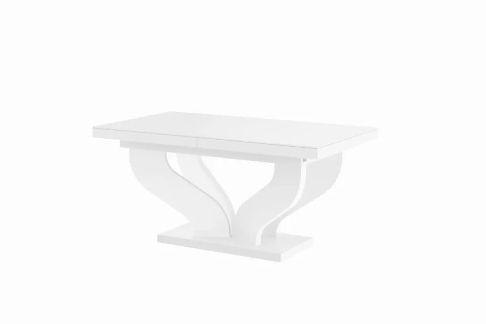 Stół VIVA biały połysk rozkładany nowoczesny do jadalni | MIRAT. w stylu  kolekcja