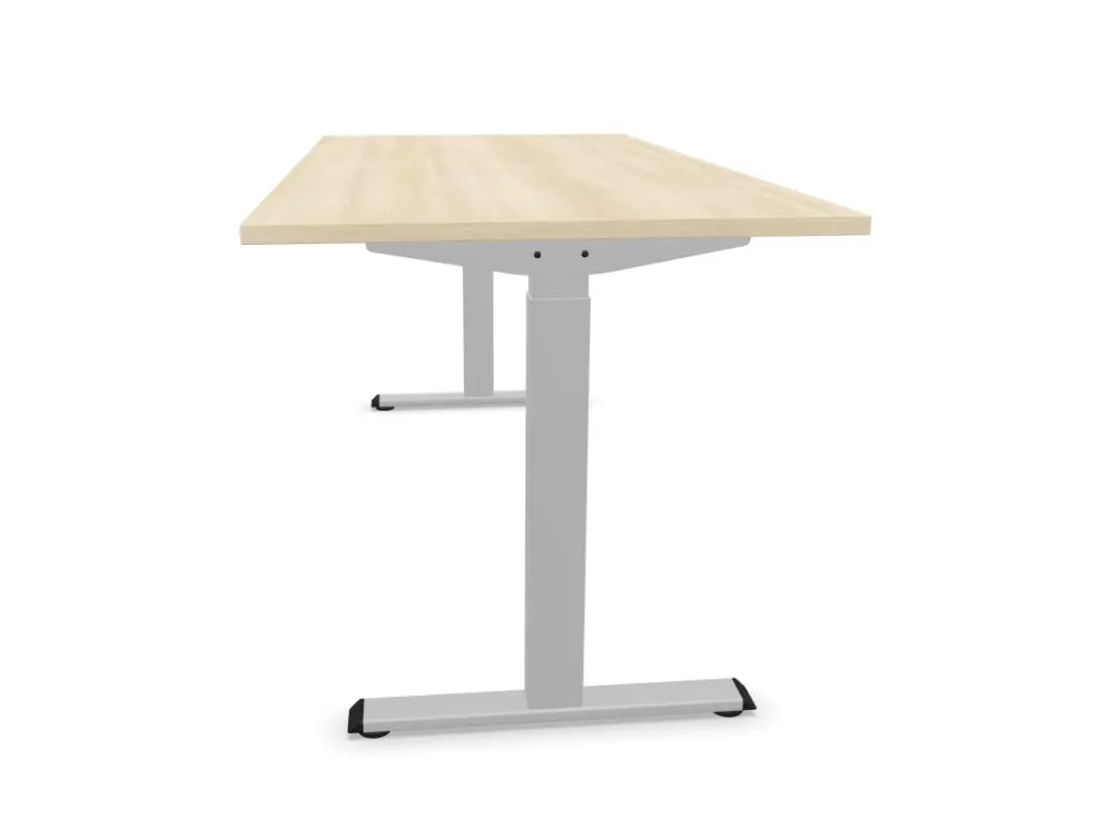 Biurko eCOMO 160x80cm akacjowe z regulacją wysokości I sklep meblowy MIRAT.
