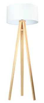 Lampa stojąca HOME 50 biała/sosna