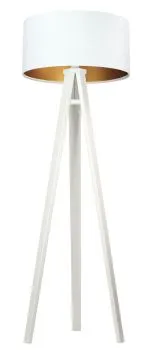 Lampa stojąca HOME 50 biała/złota/biała