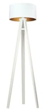 Lampa stojąca HOME 40 biała/złota/biała