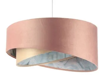 Lampa wisząca ROSE GOLD różowa/beżowa