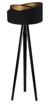 Lampa stojąca GEMSTONE czarna/złota