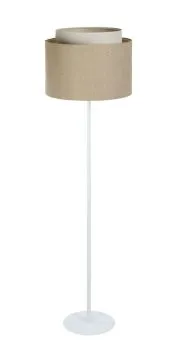 Lampa stojąca ASU I beżowa/biała