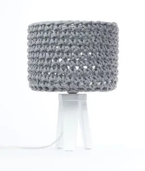 Lampa stołowa COTTON WOOD szara