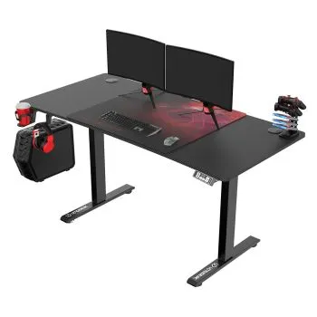 Biurko gamingowe LEVEL V2 czerwone
