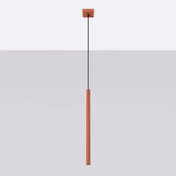 Lampa wisząca PASTELO 1 ochra czerwona