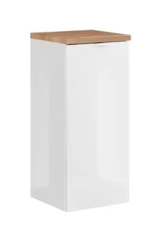 Szafka łazienkowa MILANO / CAPRI 811 35 cm biała z koszem