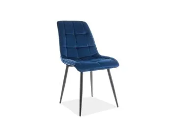 Krzesło CHIC VELVET granatowe
