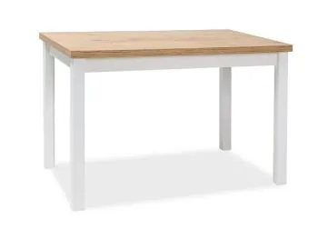 Stół ADAM 120x68 dąb lancelot/biały mat