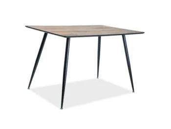 Stół REMUS 120x80 orzech/czarny