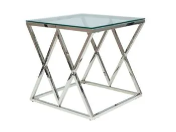 Ława ZEGNA B 55x55 srebrna