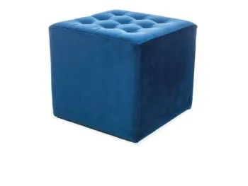 Pufa LORI VELVET granatowa