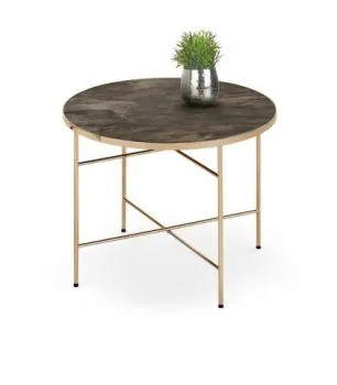 Ława  ISABELLE 60x60 ciemny marmur