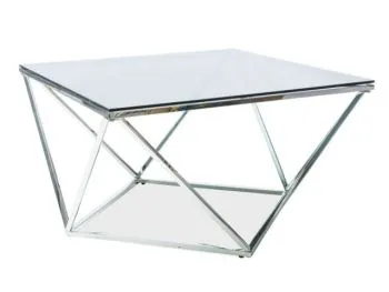 Ława SILVER A 80x80 srebrna