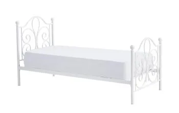 Łóżko metalowe PANAMA 90x200 białe
