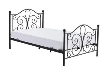 Łóżko metalowe PANAMA 120x200 czarne