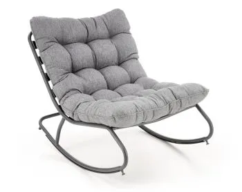 Fotel bujany GATTO szary