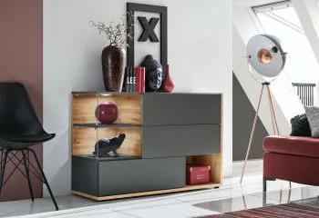 Komoda SILK 120 antracyt