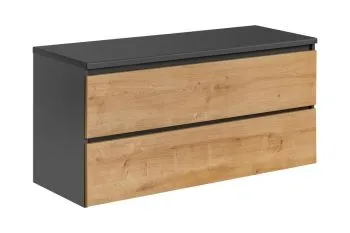 Szafka pod umywalkę MONAKO GREY OAK 823 120cm szary/dąb