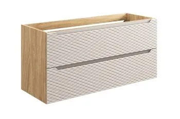 Szafka pod umywalkę OCEAN BEIGE 82-120-2S 120cm dąb olejowany/beżowa