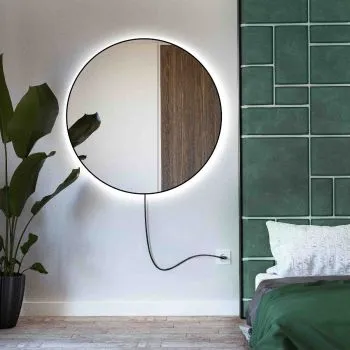 Lustro okrągłe RUBINO ELECTRIC 90 z oświetleniem LED