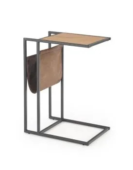 Stolik kawowy COMPACT 47x33 dąb/czarny