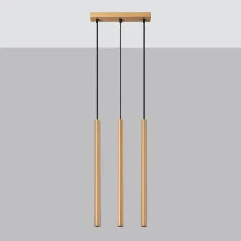 Lampa wisząca PASTELO 3L złota