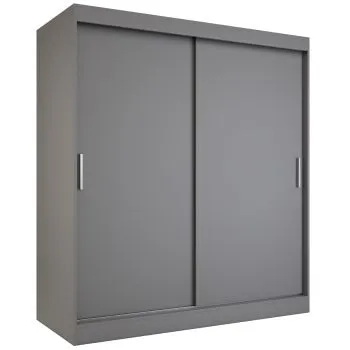 Szafa przesuwna MODUO COMFORT 180 antracyt gładka